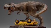 The T-Rex Has Escaped with Iron Studios New Jurassic Park Statue