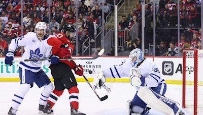 Maple Leafs report cards: Dennis Hildeby shines in debut win over Devils