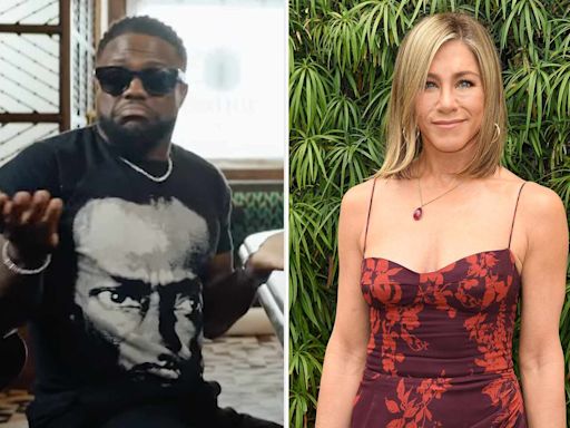 Watch Kevin Hart get hammered and forget he worked with Jennifer Aniston, Harrison Ford