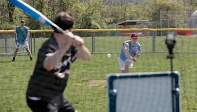 Welcome to Wiffle ball in Delco, where the pitchers throw 100 mph and a league bonds friends