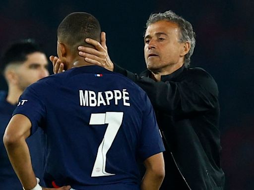 Paris Saint-Germain coach Luis Enrique hails Kylian Mbappe as 'a club legend'