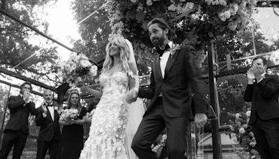 All the Stunning Photos from “Yellowstone” Stars Ryan Bingham and Hassie Harrison’s Elegant Western Wedding!