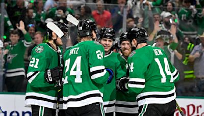 Miro Heiskanen scores two power-play goals; Stars beat Avs 5-3 in Game 2 to even series