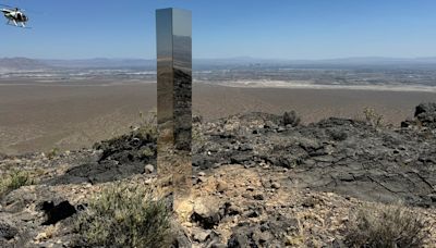 Shiny mystery monolith removed from mountains outside Las Vegas