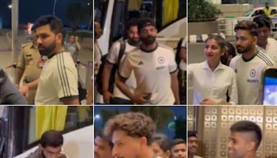 Team India Leaves for T20 World Cup: Rohit, Jadeja, SKY Spotted at Airport, Rishabh Pant Mobbed for Selfies - WATCH - News18