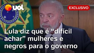 Lula diz querer mais mulheres e negros no governo, 'mas que é mais difícil achar': 'Oferta menor'