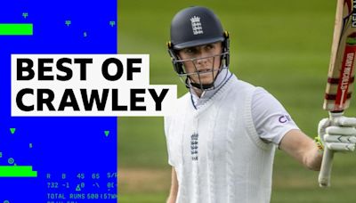 England v West Indies video: Best of Zak Crawley's 76