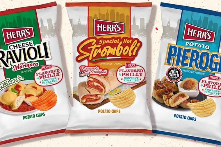 Potato chips inspired by local ravioli, stromboli, and pierogi are competing in Herr’s Flavored by Philly contest, and now it’s crunch time