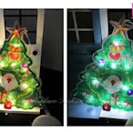 ☆[Hankaro]☆ LED聖誕節燈飾PVC聖誕樹造型吸盤掛燈~(合併批發另洽)