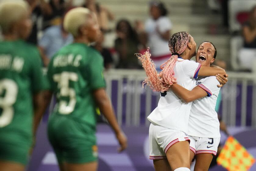 U.S. women's soccer scores Olympic-opening win over Zambia, but bigger tests loom