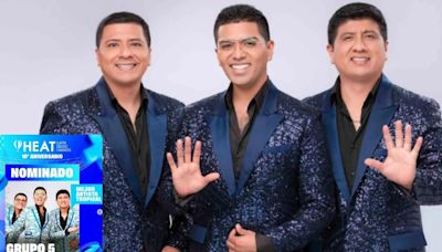 Grupo 5 brilla con nominación a Mejor Artista Tropical en premios Heat Latin Music Awards