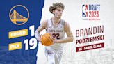 Warriors select Santa Clara’s Brandin Podziemski with the No. 19 pick in the 2023 NBA draft