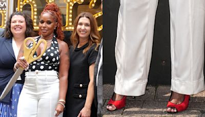 Mary J. Blige Makes a Statement in Red Heels at Ghirardelli Chocolate & Ice Cream Shop Ribbon Cutting