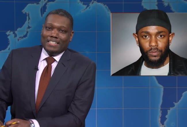 SNL Video: Colin Jost and Michael Che Swap Jokes About Kendrick Lamar, Scarlett Johansson and More