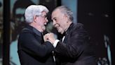 George Lucas recibe la Palma de Oro de Honor de Cannes de parte de Francis Ford Coppola