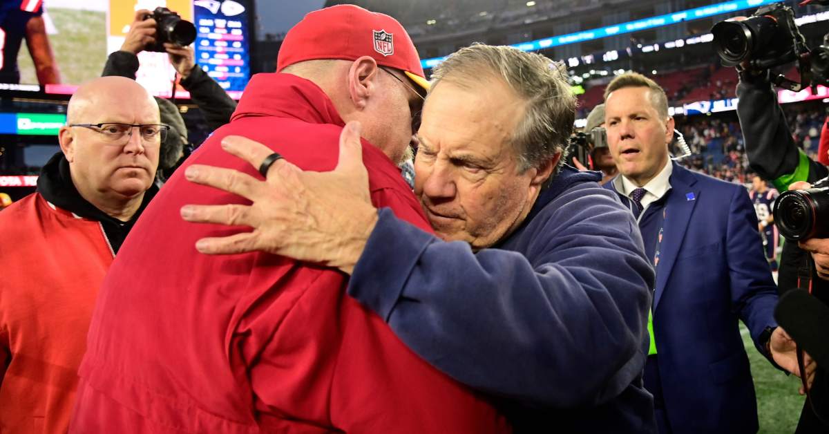 Bill Belichick Sports Washington Huskies Shirt in Brief Cameo During Eastern Conference Finals