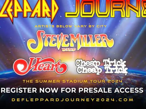Def Leppard, Journey perform at Progressive Field Tuesday