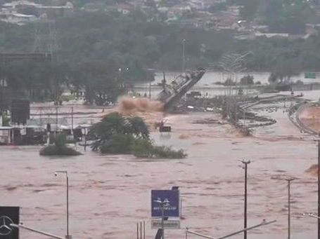 Watch: Boat slams into bridge, capsizes as death toll rises amid catastrophic flooding in southern Brazil