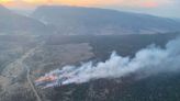 New blaze near Shetland Creek wildfire prompts evacuation alerts
