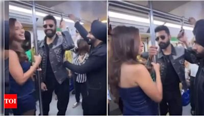Vicky Kaushal, Tripti Dimri, and Ammy Virk opt for Delhi metro during 'Bad News' promotions | Hindi Movie News - Times of India