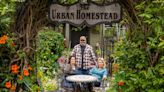 Seeking a simpler life, he built an urban homestead. Now his family keeps it growing