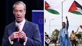 Nigel Farage blasts 'utterly sick' pro-Palestine protests after Auschwitz march