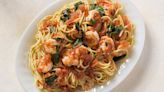 Scampi alla busara; Add big flavor to simple tomato sauce with shelled shrimp, white wine