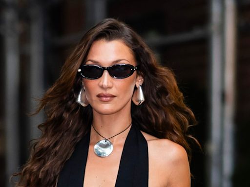 Bella Hadid's bringing the Wild West to the Upper East Side in her micro leather mini shorts