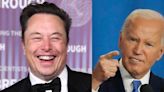 Elon Musk is gloating on X over fumbles at Biden's 'big boy' press conference