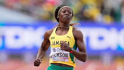 Jamaica's Shericka Jackson says she's out of the Olympic 100 meters and will focus on the 200