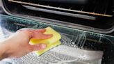 Remove grease and grime from oven glass using magic kitchen item