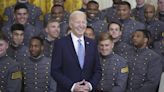 Biden recognizes US Military Academy with trophy for besting other service academies in football