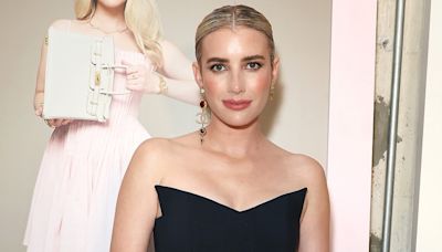 Emma Roberts steals the show in a sexy corset at a fashion event in LA