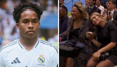 Namorada e mãe de Endrick chamam atenção em apresentação no Real Madrid - OFuxico