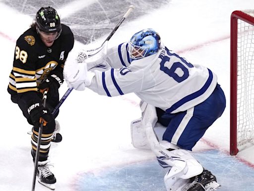 Rookie goalie Joseph Woll stands tall, gives Maple Leafs life against Bruins