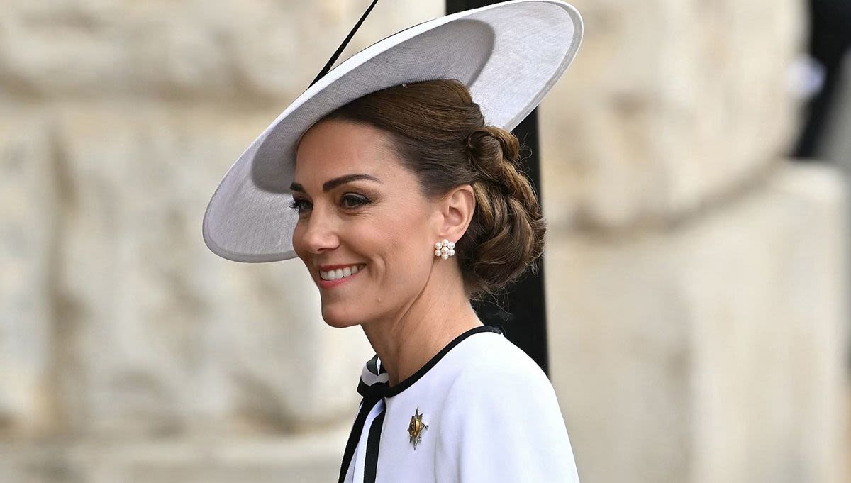 Kate Middleton Returns to Trooping the Colour in a Regal White, Bow-Embellished Dress