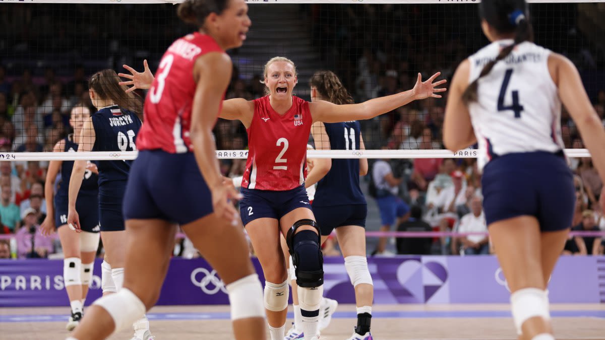 USA women’s volleyball team sets up showdown with long-time rival Brazil