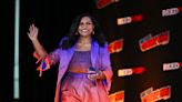Mindy Kaling Gets Vibrant in Sunset Ombre Oscar de la Renta Outfit for ‘Velma’ New York Comic Con Panel