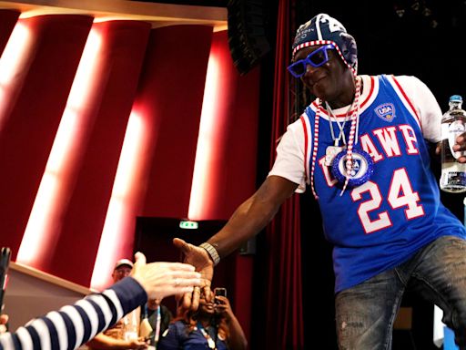 Flavor Flav Had a Blast Supporting U.S. Women's Water Polo at Olympics