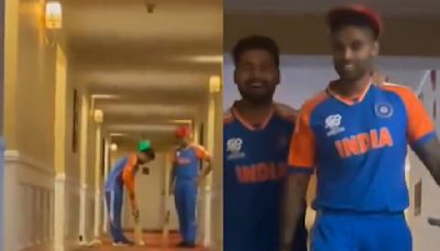 Video: Rishabh Pant And Suryakumar Yadav Play Golf Uniquely Inside Hotel's Passage