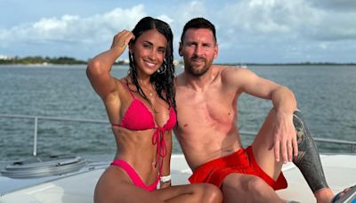 Lionel Messi Rocks Walking Boot On Boat Trip With Wife After Copa América Injury