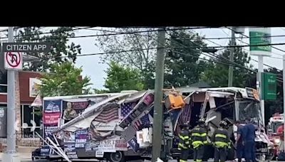 Woman extricated from Trump fans' bus crash in NYC