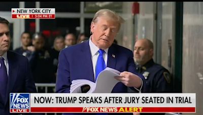 Donald Trump Defends Himself With Giant Stack of Printed-Out News Stories: ‘That’s a Nice Headline, I’d Like to...