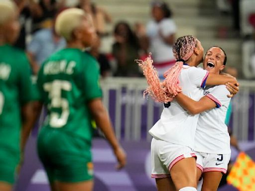 U.S. women's soccer scores Olympic-opening win over Zambia, but bigger tests loom