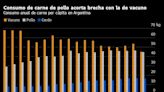 Terapia de shock en Argentina reduciría la demanda de carne de vacuno a mínimo de 110 años