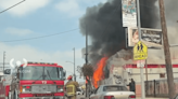 Fire rips through abandoned restaurant in Boyle Heights