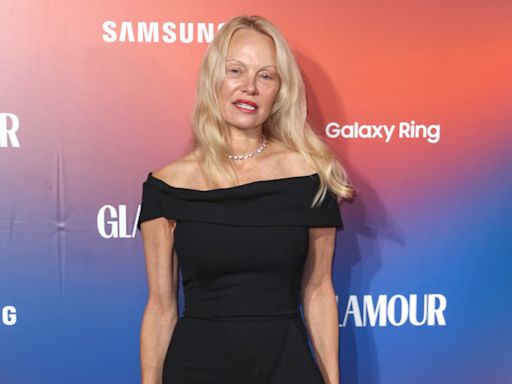 Pamela Anderson dedicates award to women who have risen above pain