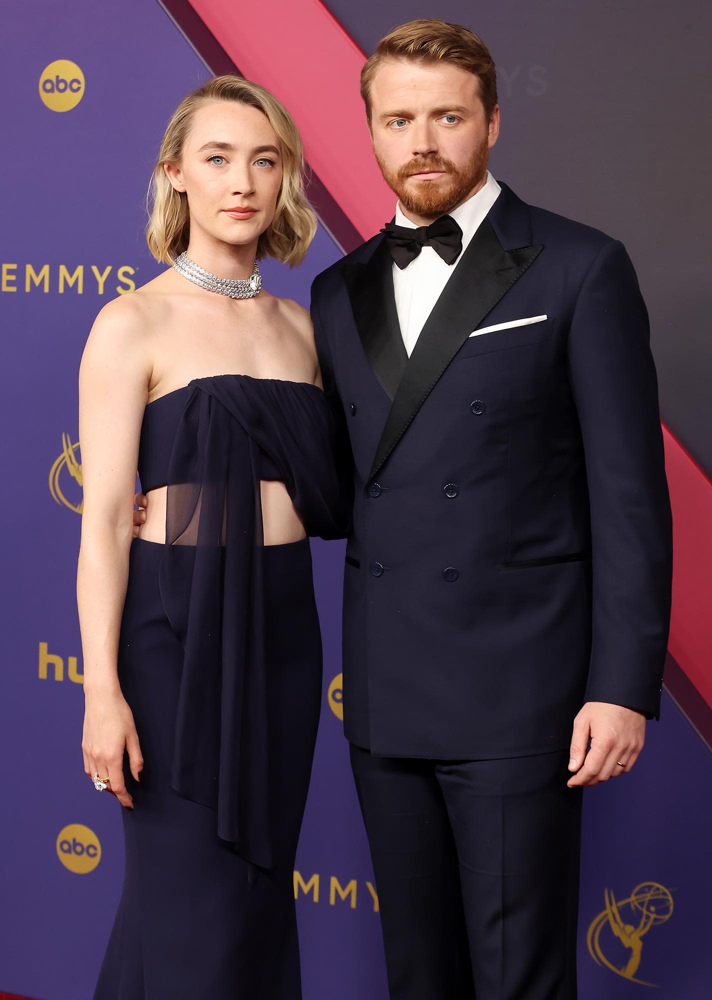 Saoirse Ronan Supports Husband Jack Lowden at 2024 Emmy Awards for 1st Red Carpet Since Wedding