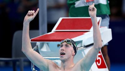 Wiffen makes history with Olympic 800m freestyle gold