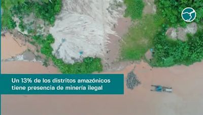 Un 13% de los distritos amazónicos tiene presencia de minería ilegal